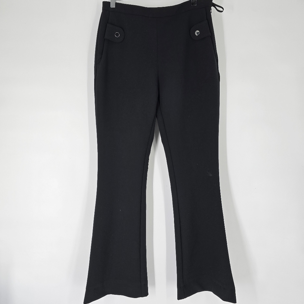 Carven Black Flare Leg Pants Size 40 US 8